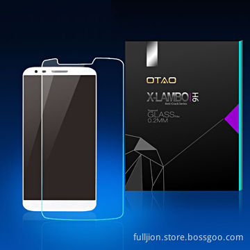 High-definition anti-crack/anti-fingerprint/anti-UV tempered glass screen protector for LG G2